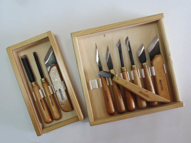 Різаки: творимо шедеври Набір різаків для різьби по дереву: різноманітність форм для втілення будь-якої ідеї.