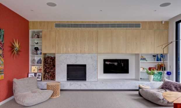 Природна гармонія Інтер'єр резиденції в Австралії з використанням дерева та каменю у стилі мінімалізм 2026