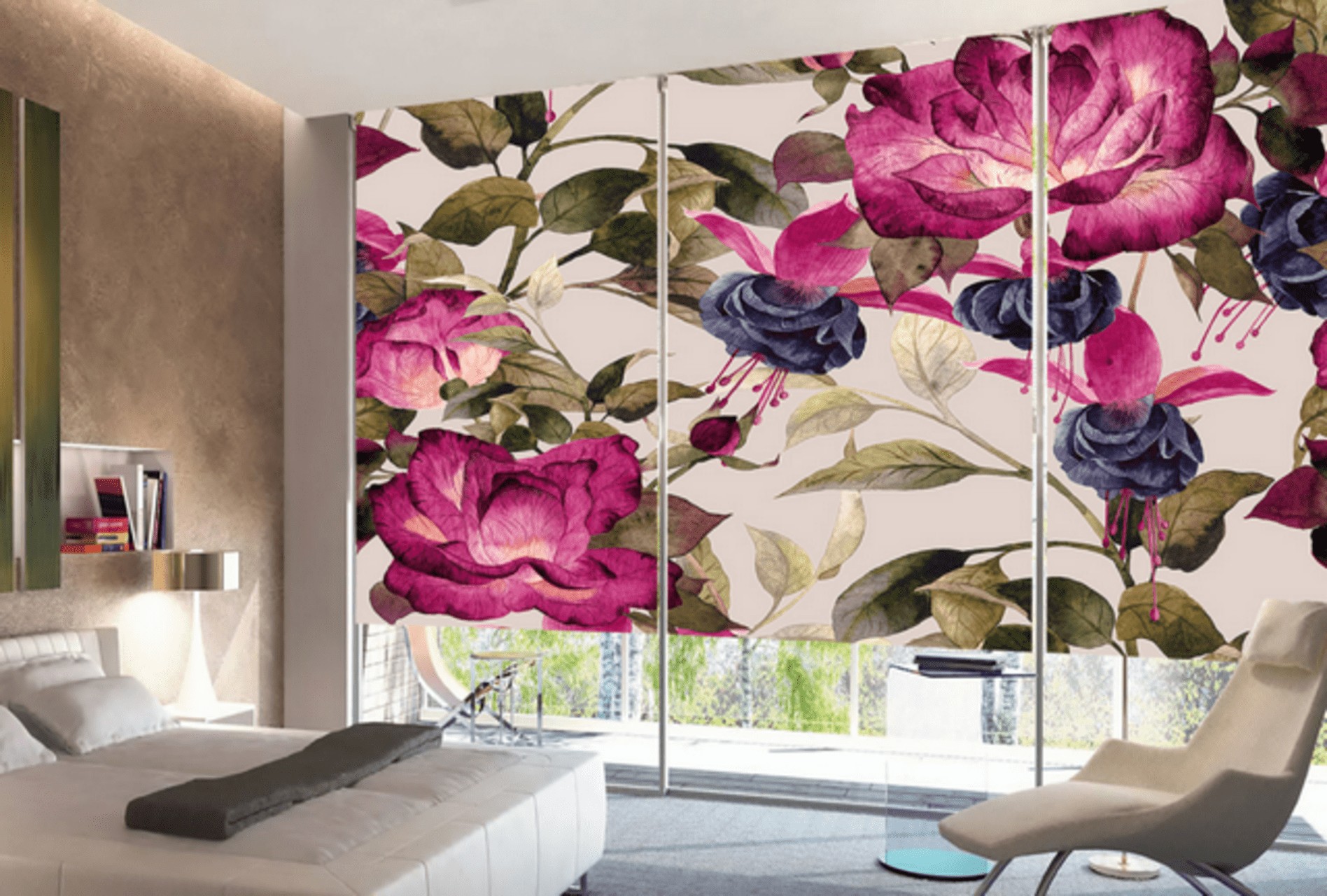 3D ефект в інтер'єрі Сучасні римські штори з оригінальним 3D ефектом, тренди 2026 року