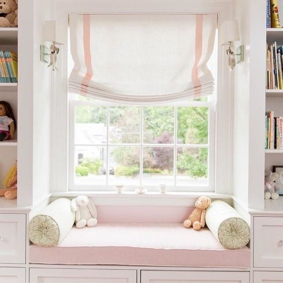Римські штори в дитячу Римські штори з натуральних матеріалів для стильної дитячої кімнати у 2026 році.
