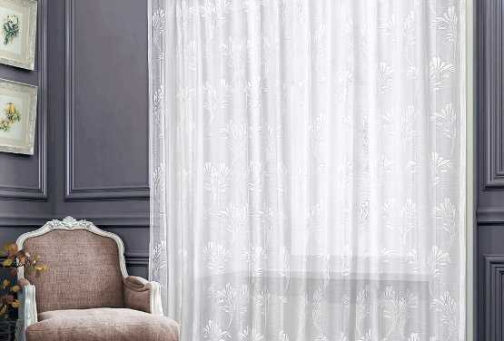 Дамаський візерунок Вишуканий тюль з дамаським візерунком, сучасний дизайн для вітальні 2026