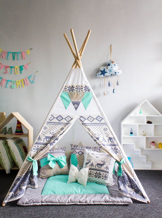 Вігвам своїми руками: декор Дитячий вігвам ручної роботи: прикрашений помпонами та гірляндами, затишок гарантовано