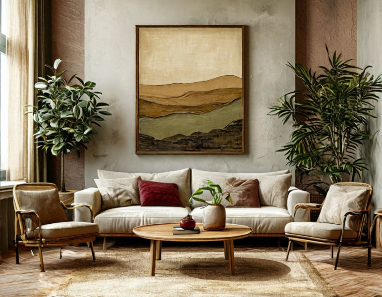 Італійська елегантність Італійський середземноморський стиль з використанням теплих кольорів та фактурної штукатурки 2026