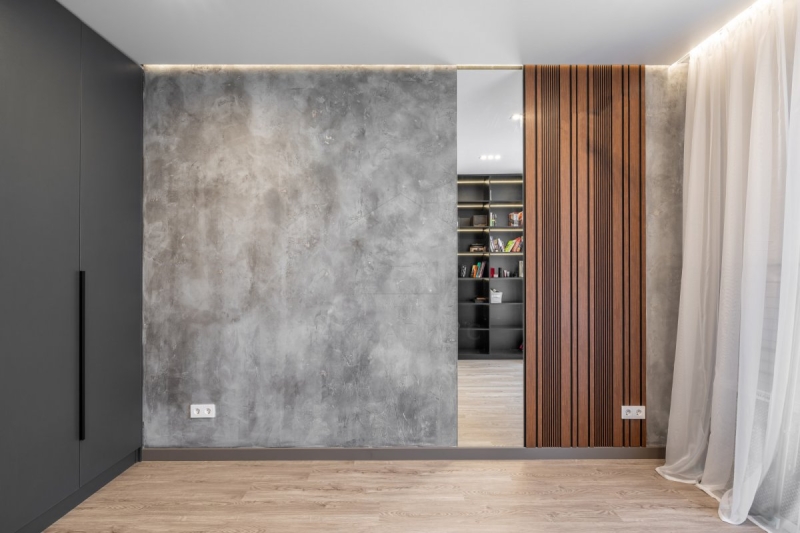 Неокласична їдальня Дизайн інтер'єру 2026: їдальня в стилі неокласики з великим обіднім столом.