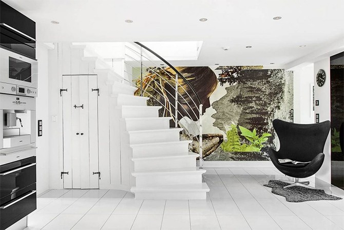 Традиції та сучасність Приклад поєднання традиційного скандинавського стилю з сучасним дизайном інтер'єру.