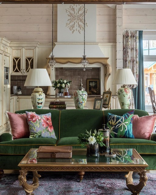 Камінь в інтер'єрі Обробка стін натуральним каменем у вітальні дерев'яного будинку: стильний акцент.