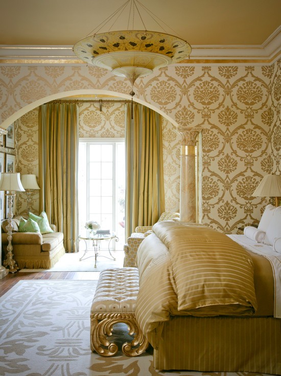 Золотий шик спальні Повністю золота спальня 2026: розкішний дизайн для елегантного інтер'єру.