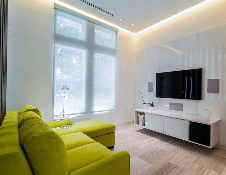 LED-підсвітка стін Світлодіодне освітлення вздовж стін створює ефект розширення простору в інтер'єрі